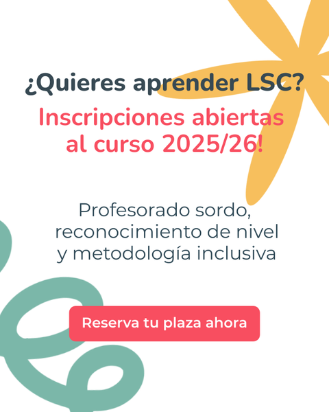 Cartell d’inscripcions obertes per aprendre llengua de signes catalana curs 2025/26